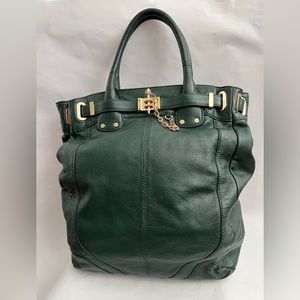 Rachel Zoe Emerald Leather Deux Tote Purse